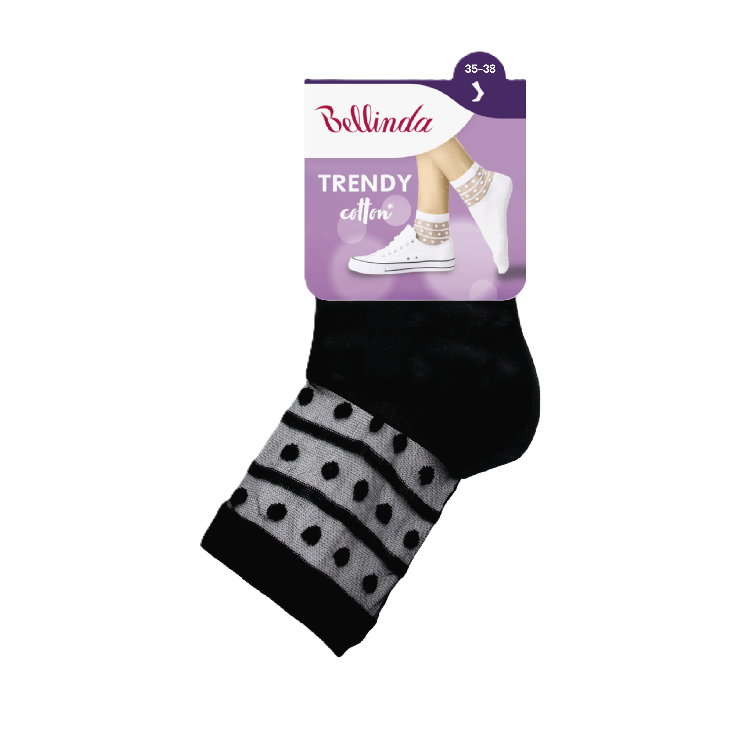 Bellinda Dámské ponožky Trendy Cotton, černé 35/38