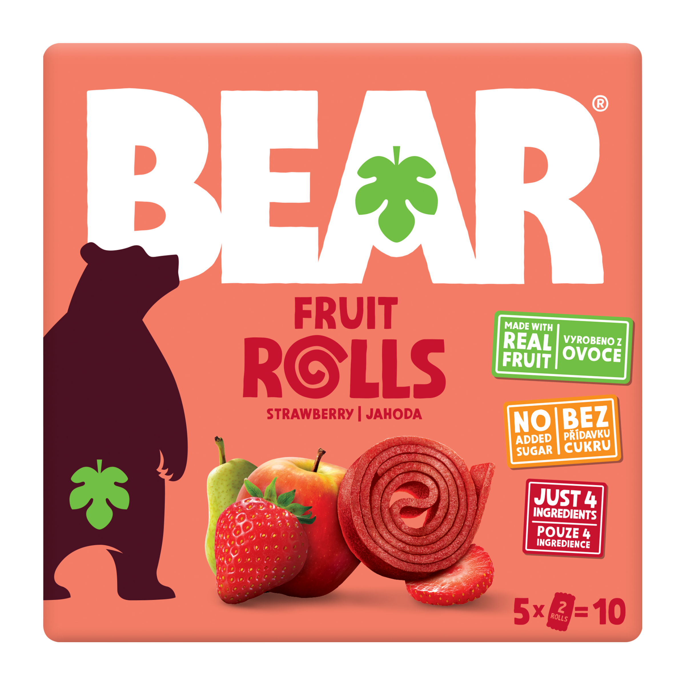Fruit Rolls jahoda ovocné rolované plátky 5x 20 g