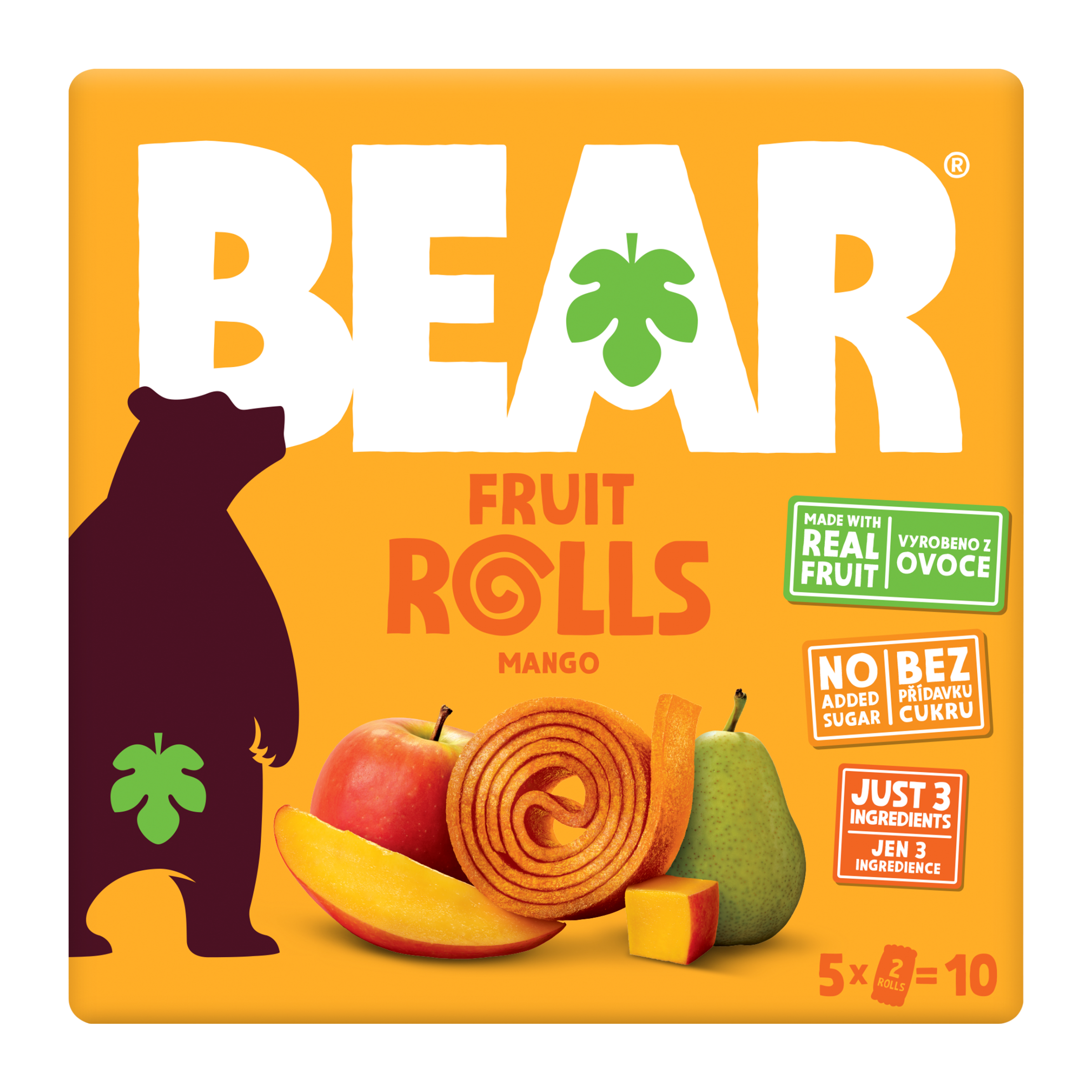 BEAR Ovocné plátky mango 5 x 20 g