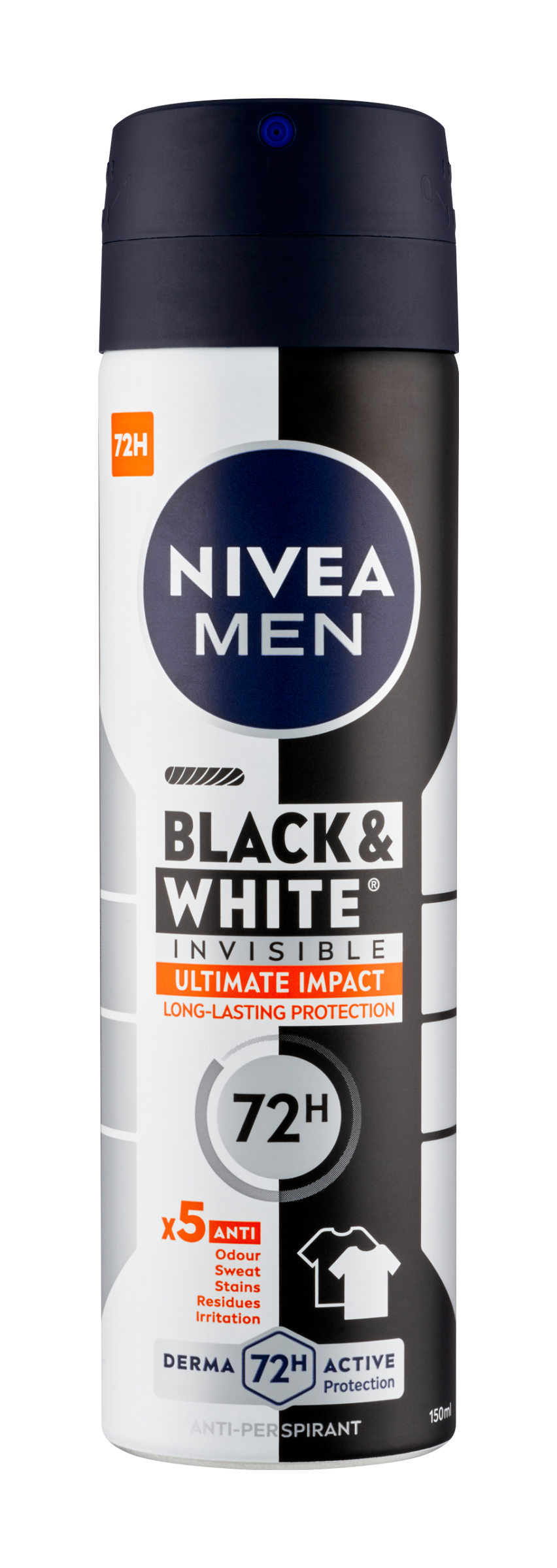 Antiperspirant sprej pro muže Black & White Invisible Ultimate Impact