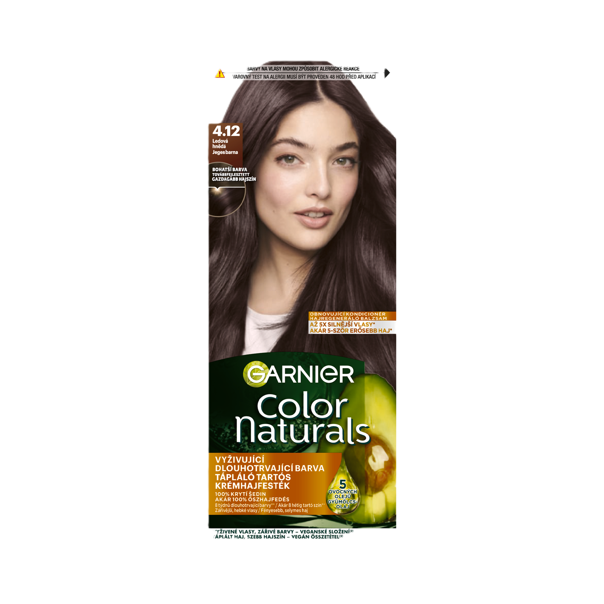 Barva na vlasy Color Naturals 4.12 ledově hnědá