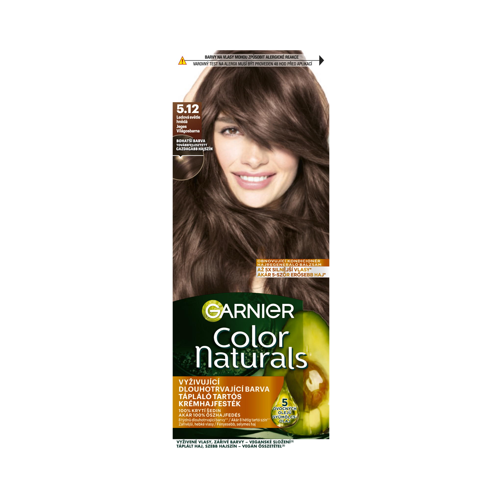 Barva na vlasy Color Naturals 5.12 ledová světle hnědá