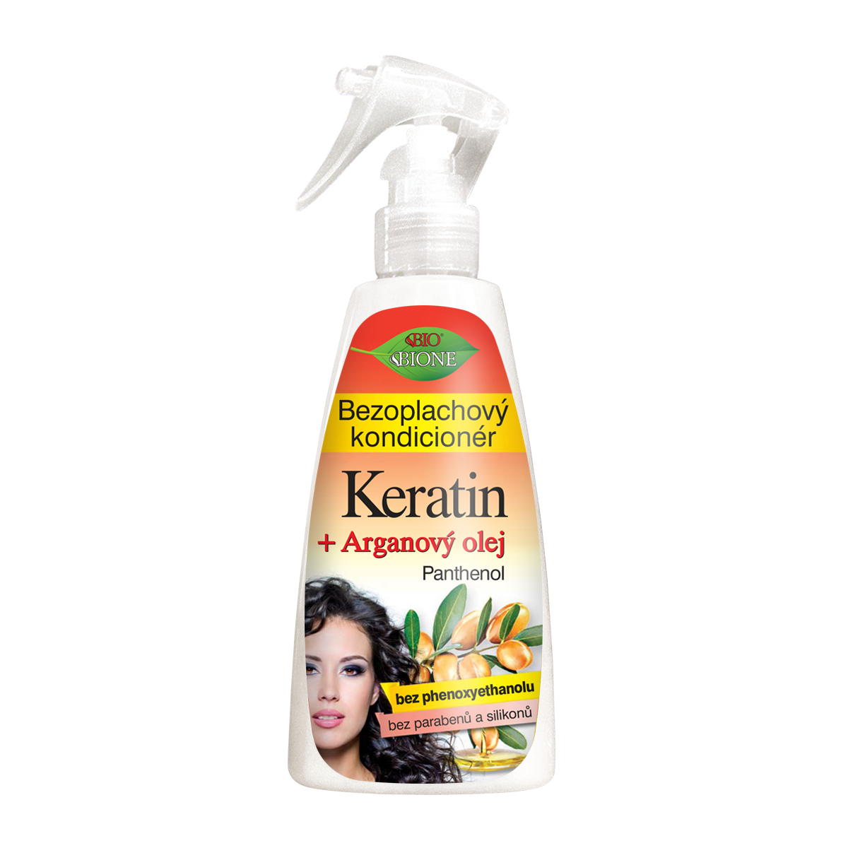 Bezoplachový kondicionér ve spreji Keratin + Arganový olej