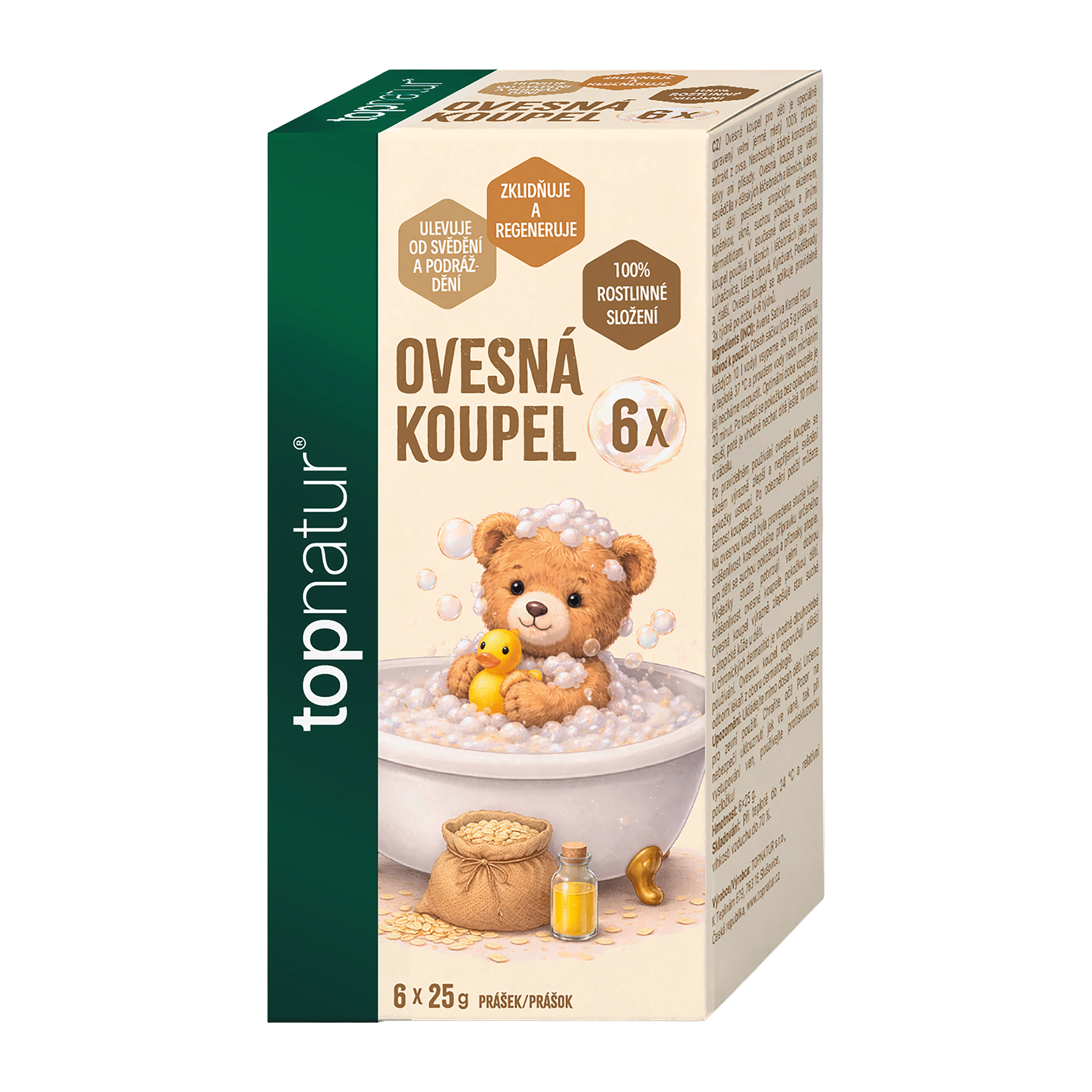 Ovesná koupel pro děti
