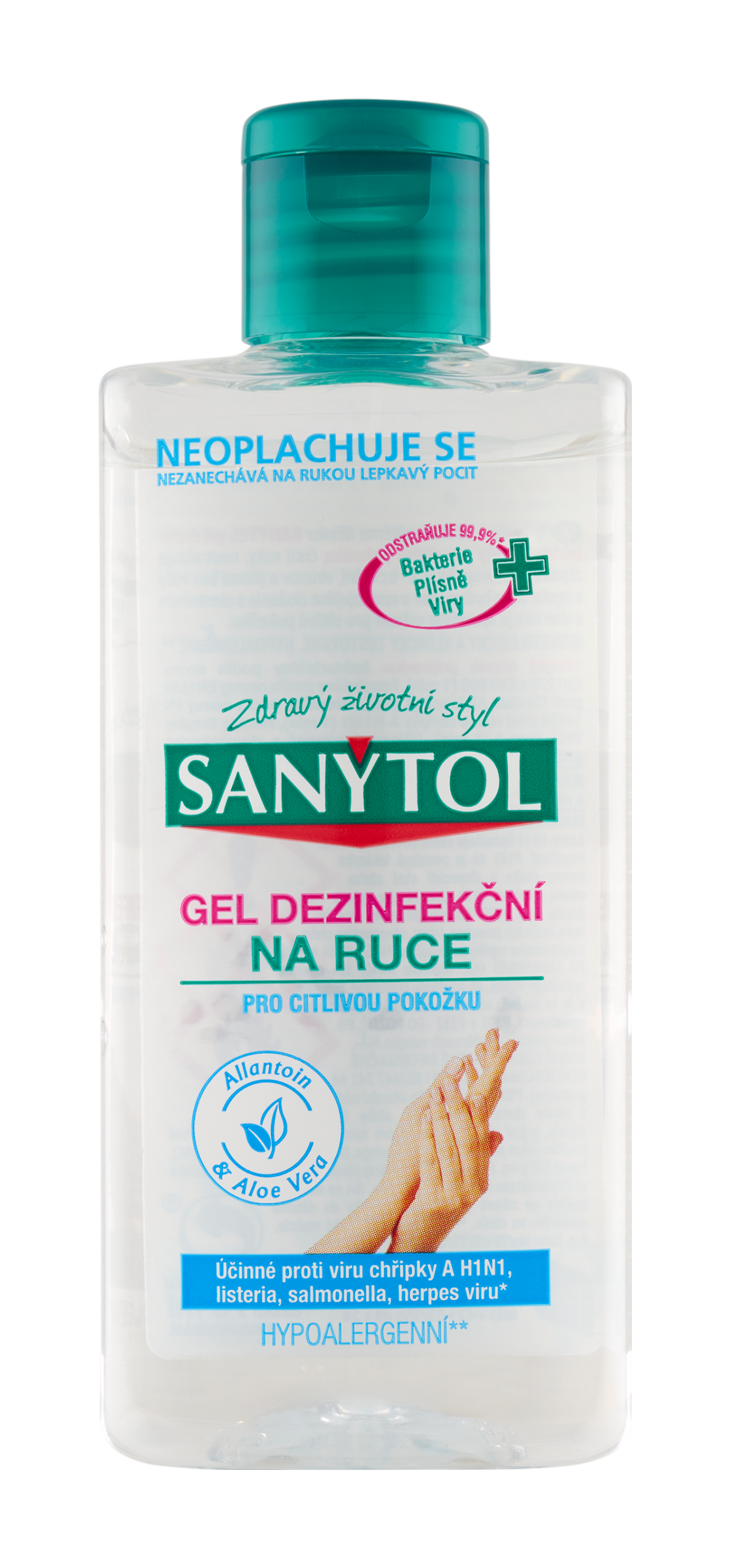 Dezinfekční gel na ruce Allantoin & Aloe vera 