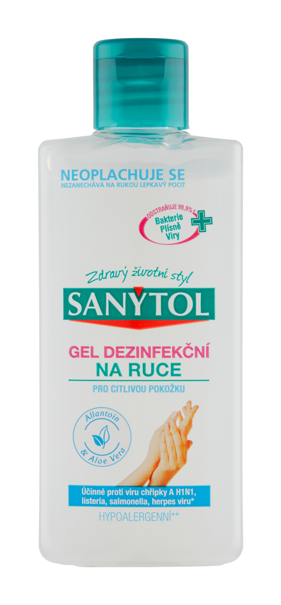 Dezinfekční gel na ruce Allantoin & Aloe vera 